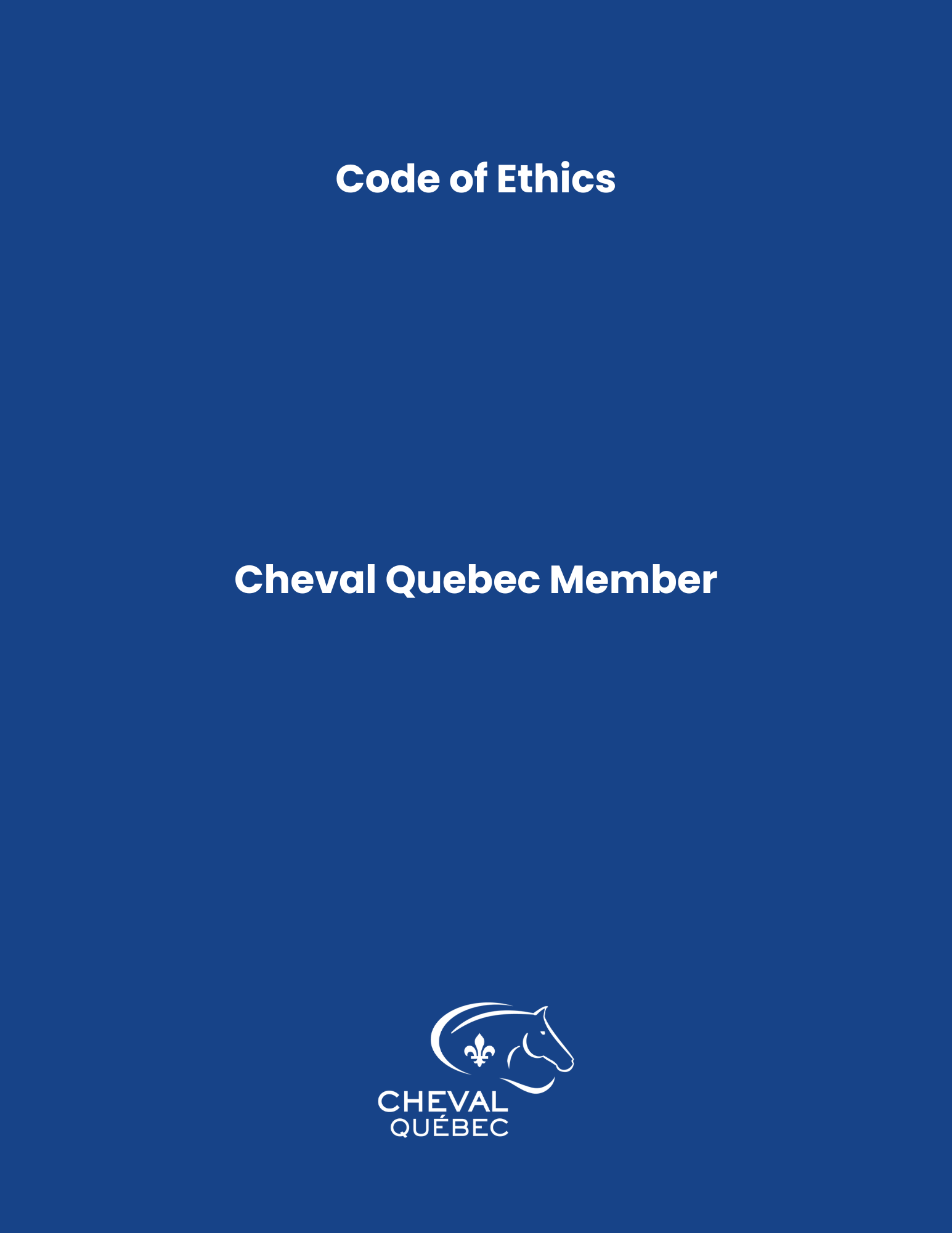 Code of Ethics - Member